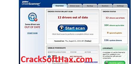 Uniblue Driver Scanner Crack 2024 Keygen