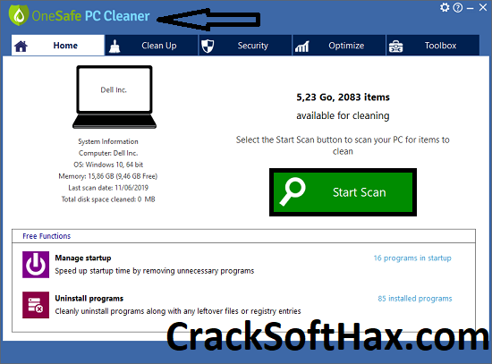 OneSafe PC Cleaner Crack 2022